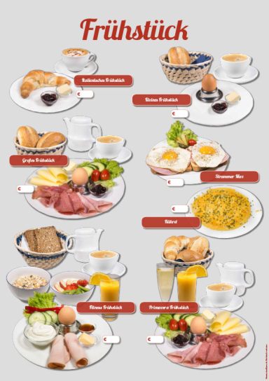 Frühstückskarte